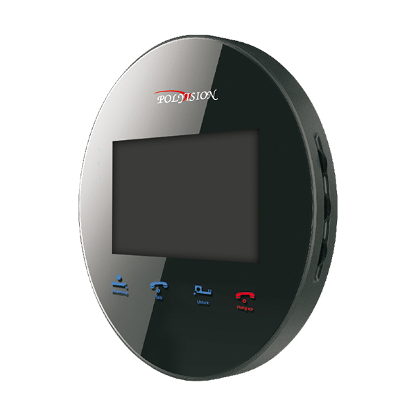 PVD-4S v.5.3 black миниатюрный круглый цветной видеодомофон
