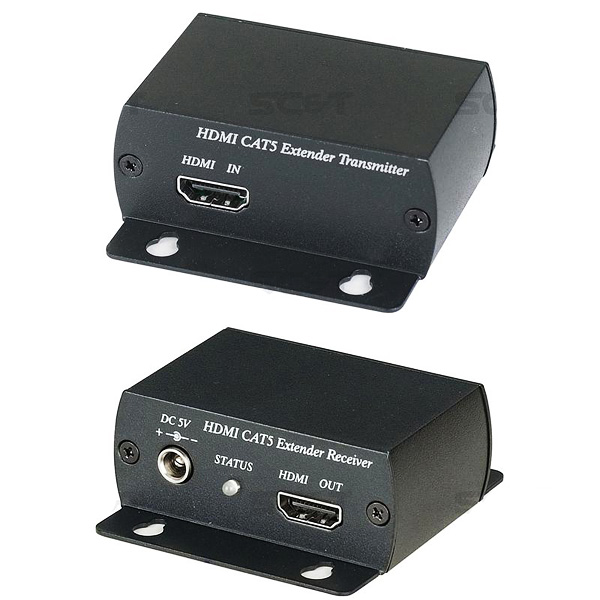 Комплект для передачи HDMI сигнала по двум кабелям витой пары