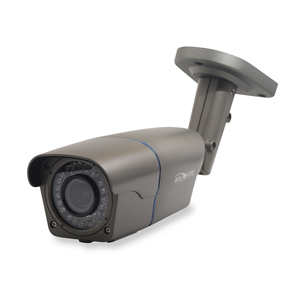 Уличная периметральная FullHD IP-видеокамера с вариообъективом 5-50 мм, PoE и грозозащитой